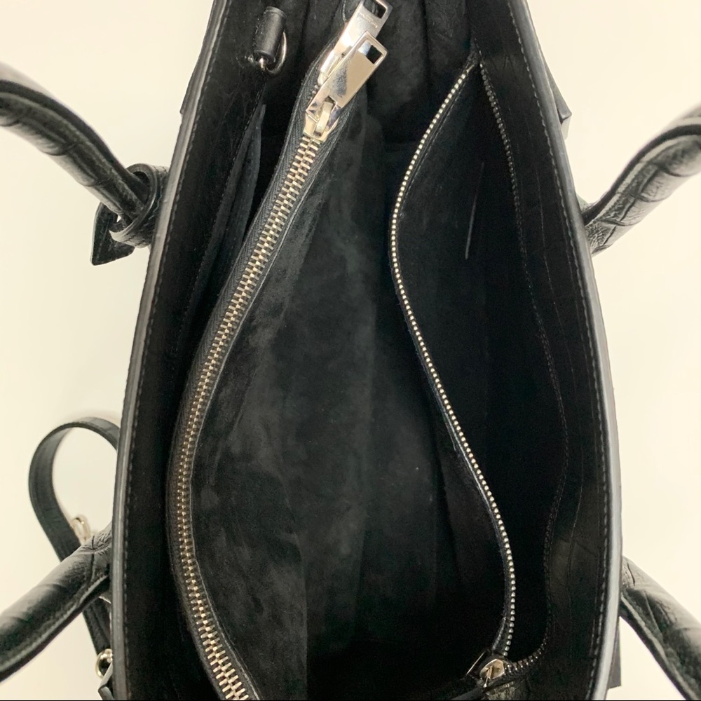 Saint Laurent Small Croc Embossed Sac de Jour - Picture 12 of 14